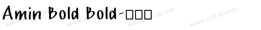 Amin Bold Bold字体转换